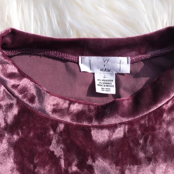NWOT Tilly’s Velvet Women’s Baby Tee - Picture 3 of 7